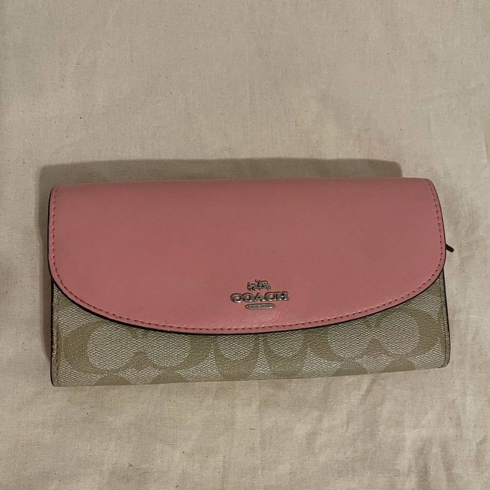 COACH SLIM ENVELOPE WALLET IN SIGNATURE CANVAS